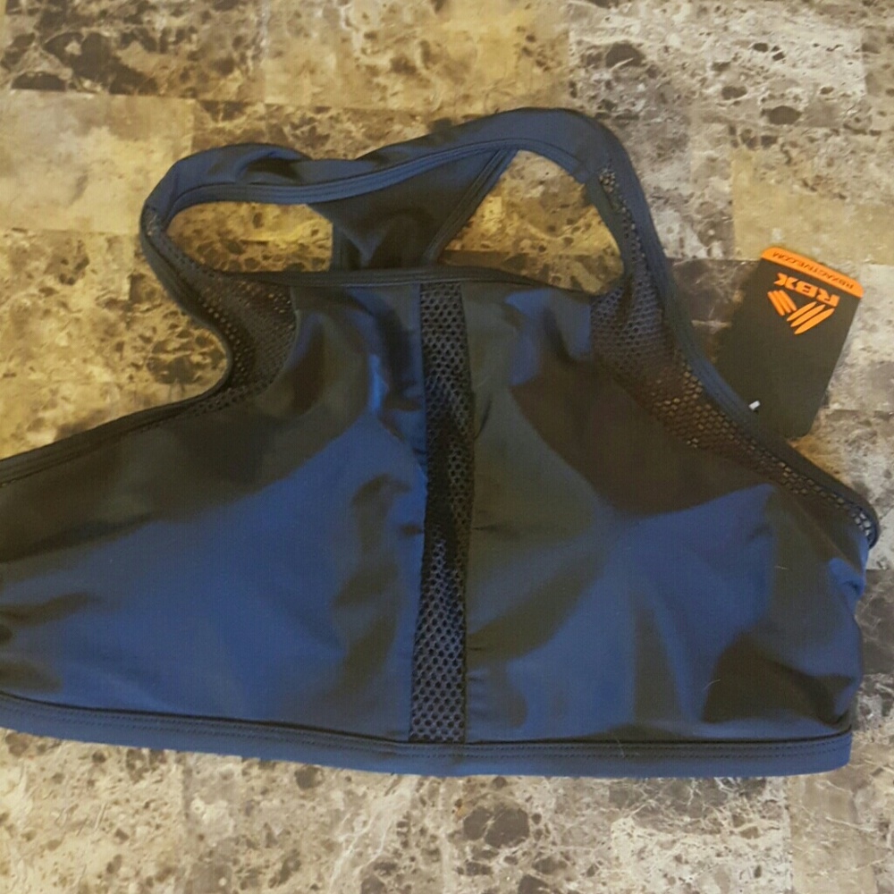 RBX BLACK AND MESH SPORTS BRA SIZE L