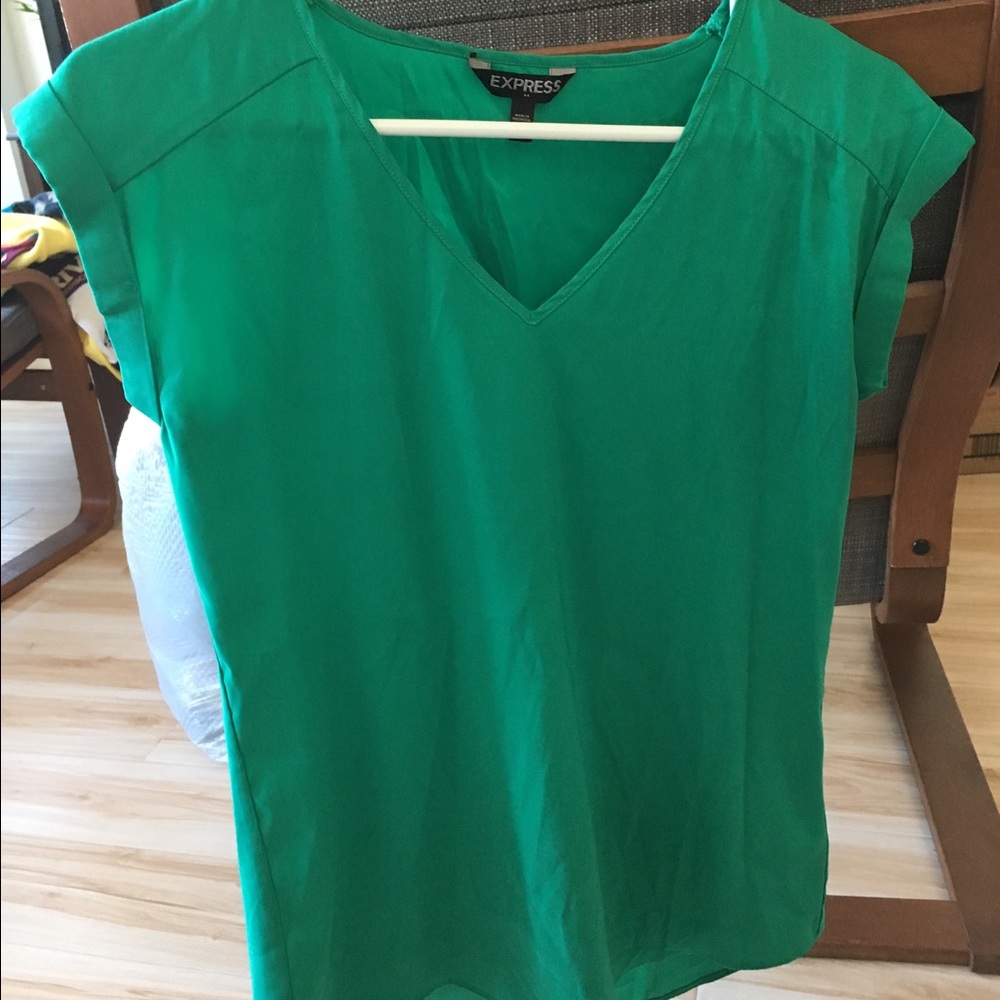 Professional Romantic Green Blouse