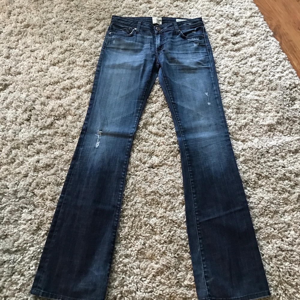Dylan George Elizabeth boot cut distressed jean.