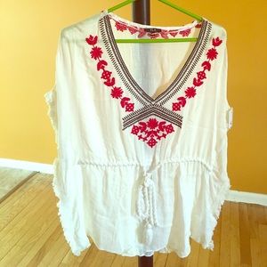 Brand new.  Flowy embroidered top Ela Brand Size S