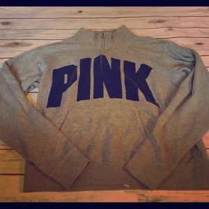 VS Pink Quarter Zip Sweatshirt