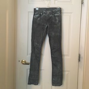 7 for All Mankind Distressed Skinny Jeans