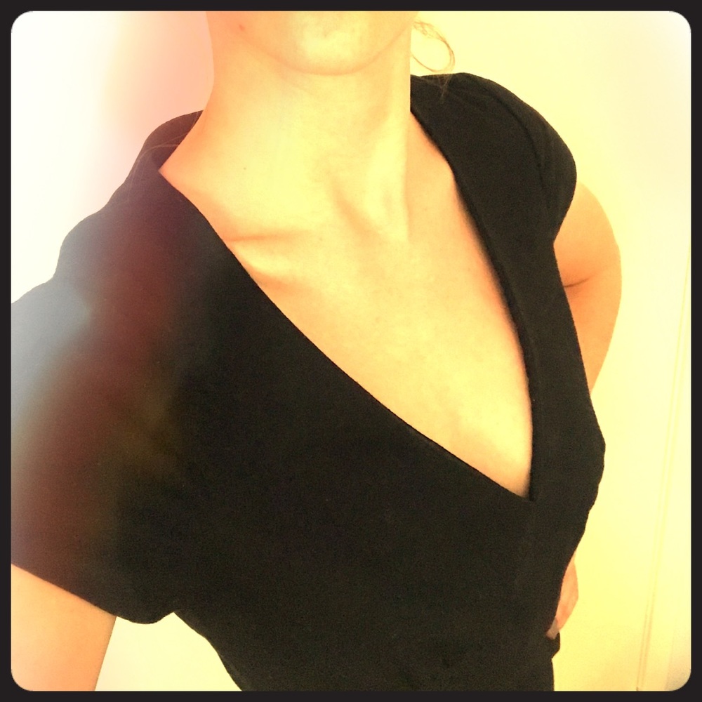 Fully lined J Crew Black Wool Dress