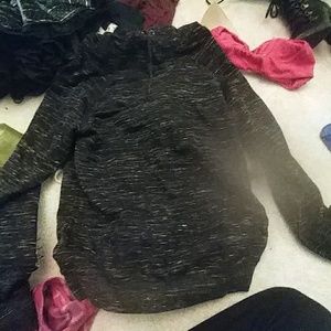 Grey and black hoodie