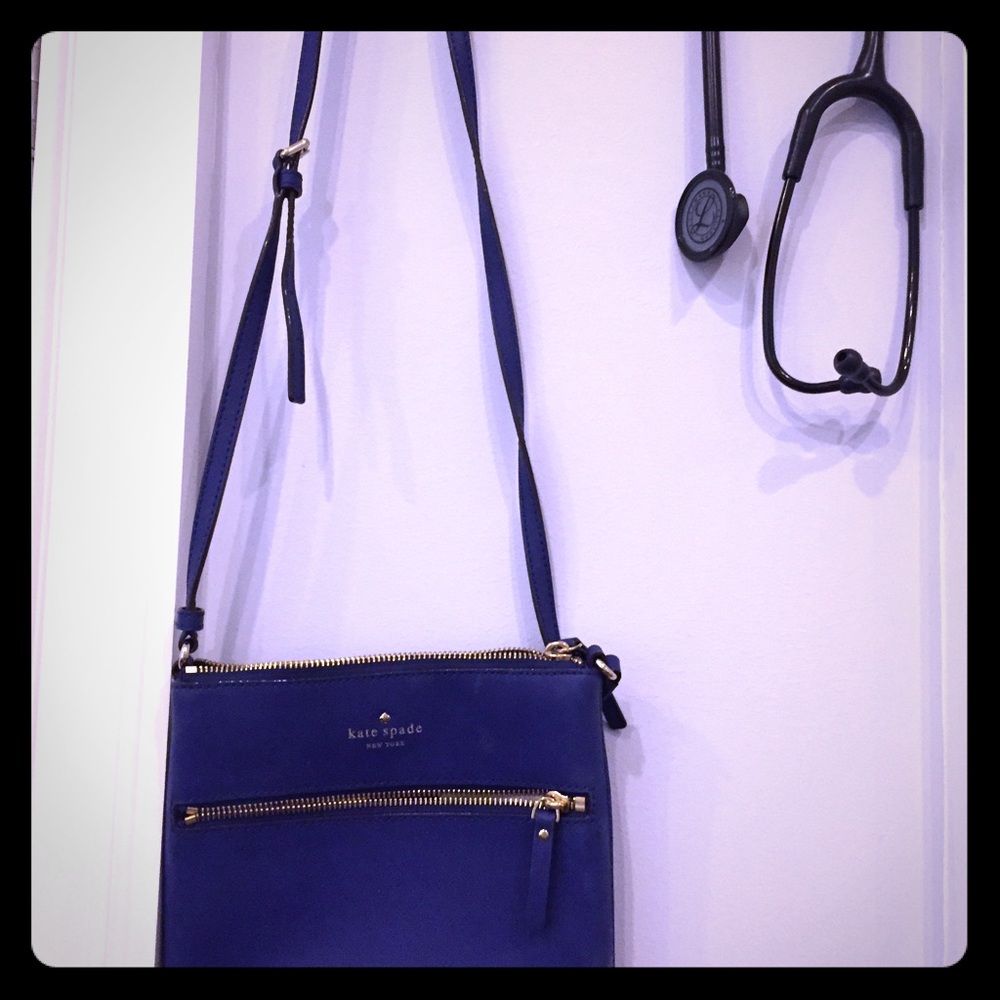Kate spade cross body bag royal blue