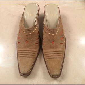 Cole Haan Suede Leather Mules