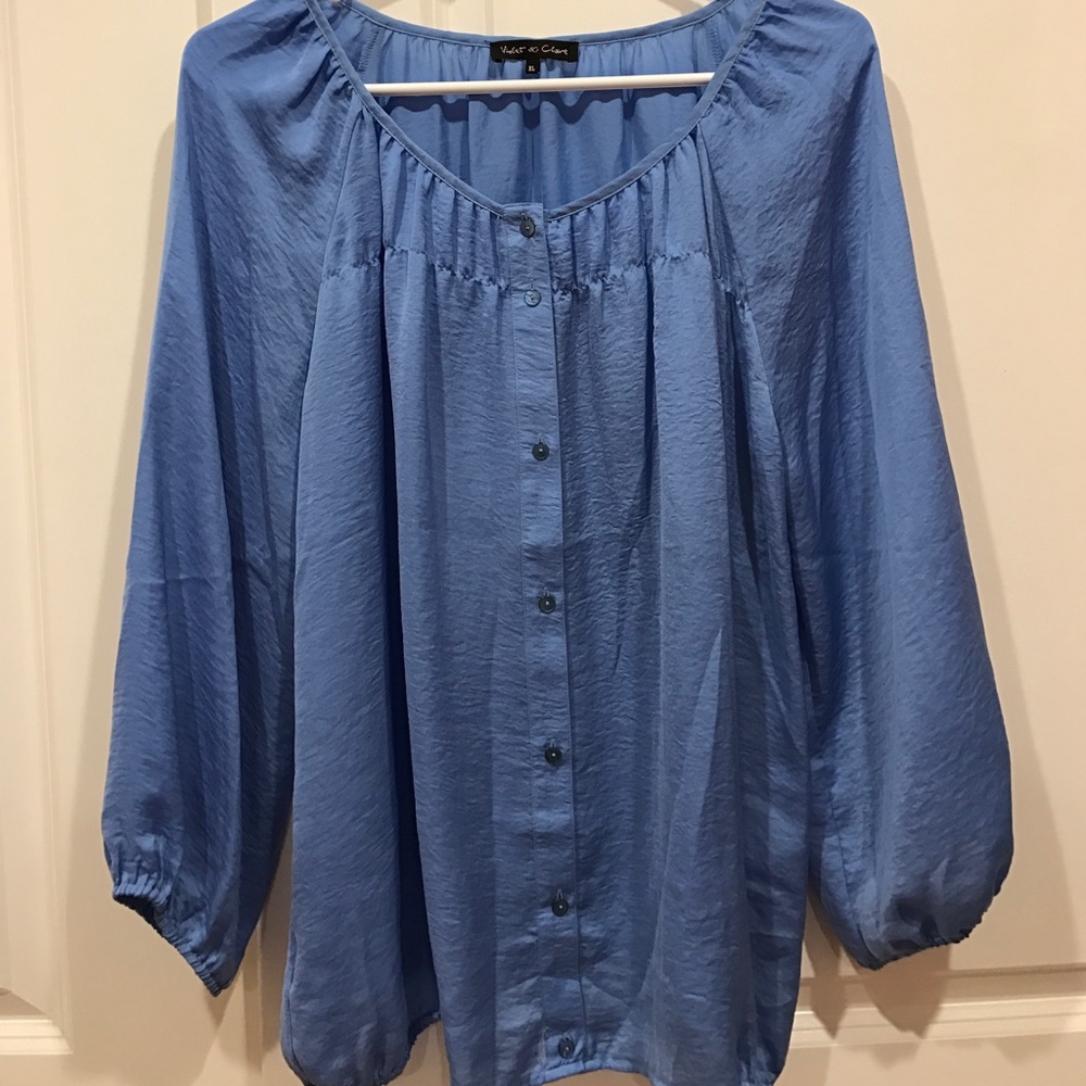 Vibrant Blue Blouse