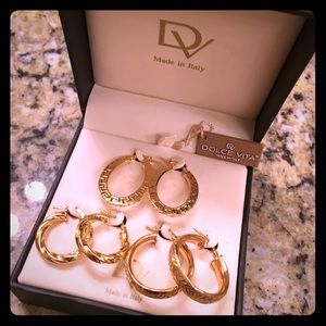 18k gold plated Dolce Vita Earring Set!