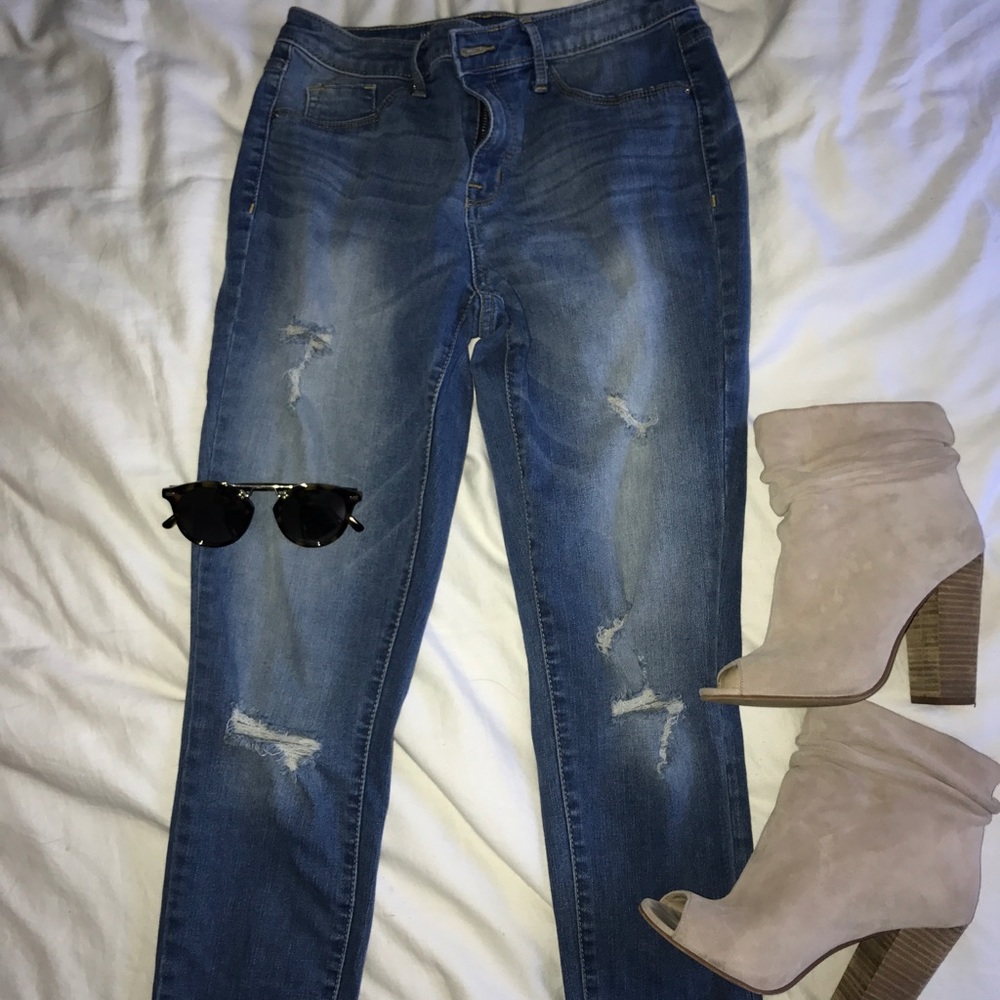 High waisted jeggings