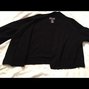 Cute black quarter sleeve short cardigan