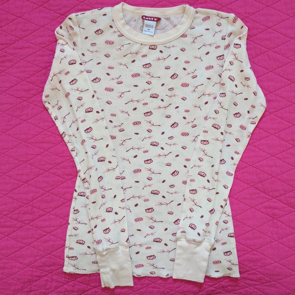 Levi's Owl Thermal Tee NWOT
