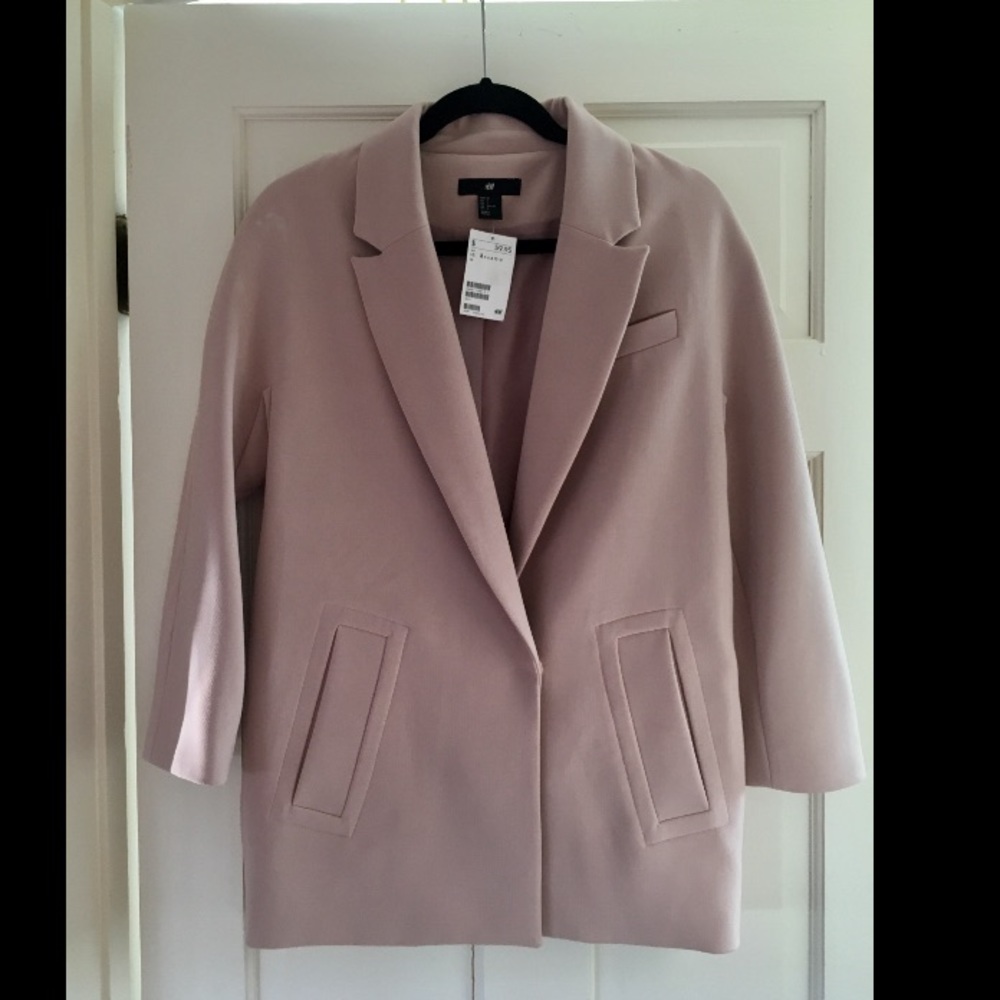 H&M oversized blazer in a beautiful blush color