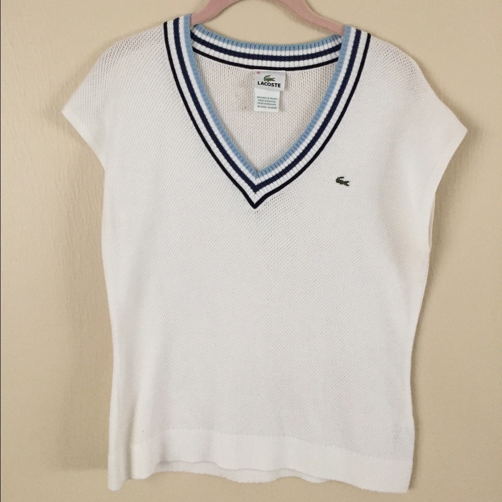 Lacoste women's sweater vest.