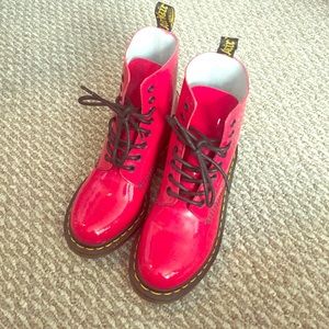 Dr. Martens red boots