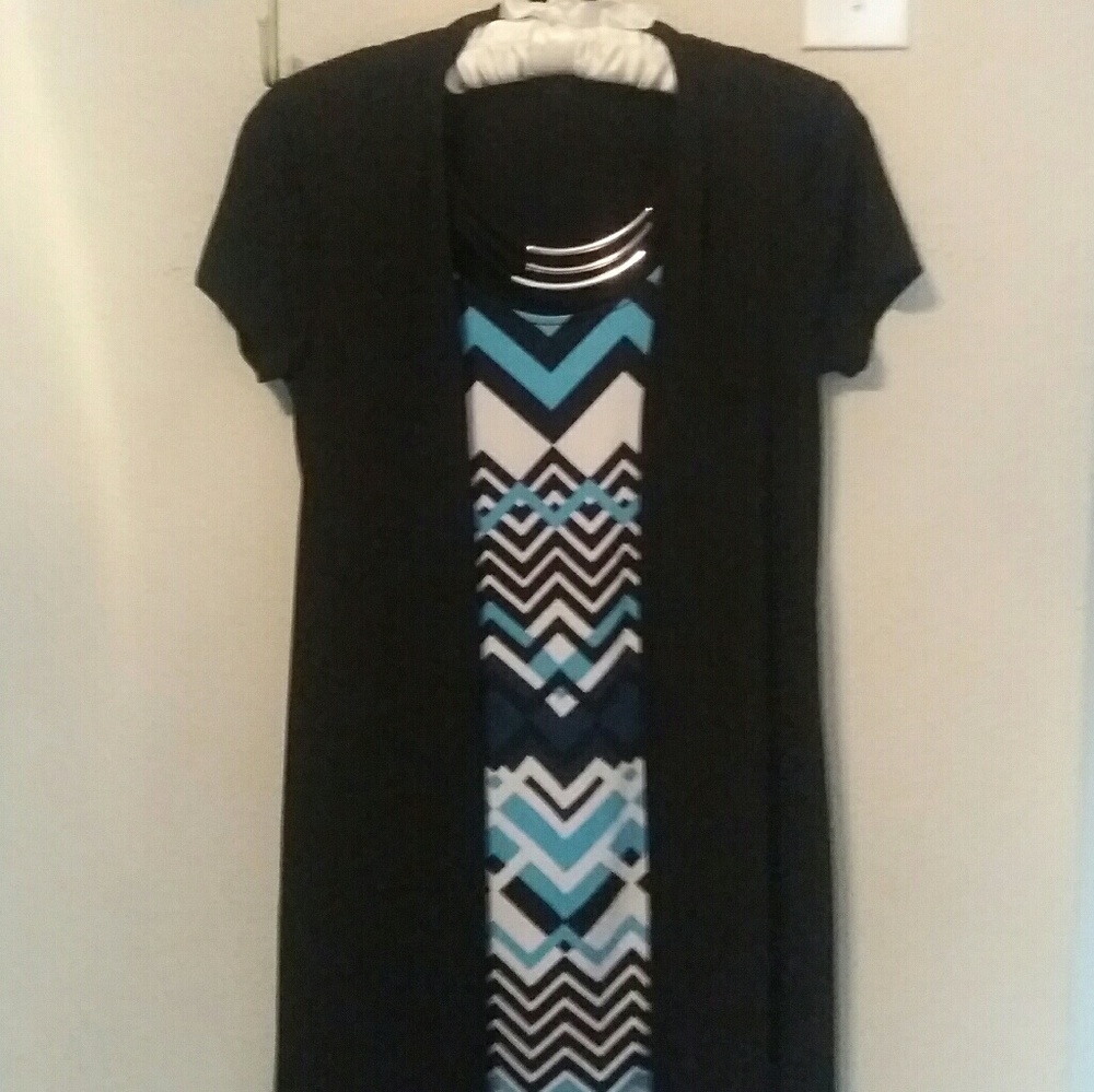 Dress/short sleeved jacket combo