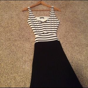 Open back maxi dress never warn