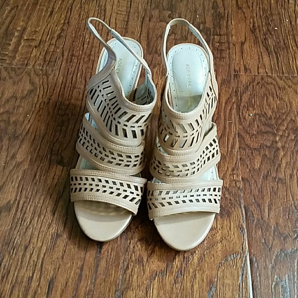 Taupe Nude sandal heels