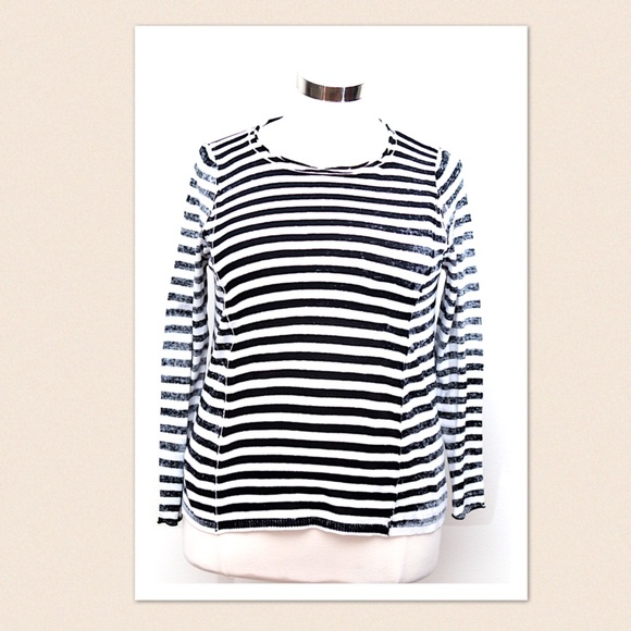 Lane Bryant Tops - 6th and Lane Striped Black & White Sweater