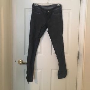 J Brand Waxed Metallic Denim