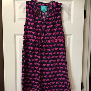 Escapada pink elephants sundress