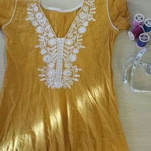 Stunning yellow boho dress