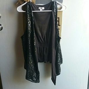 Sequin vest