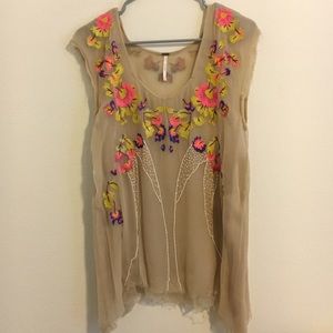 Free People flower shirt