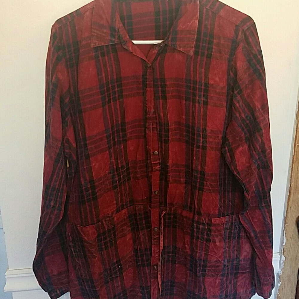 Flannel tunic