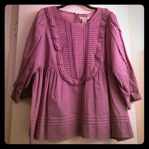 NWT Lavender Peasant Top