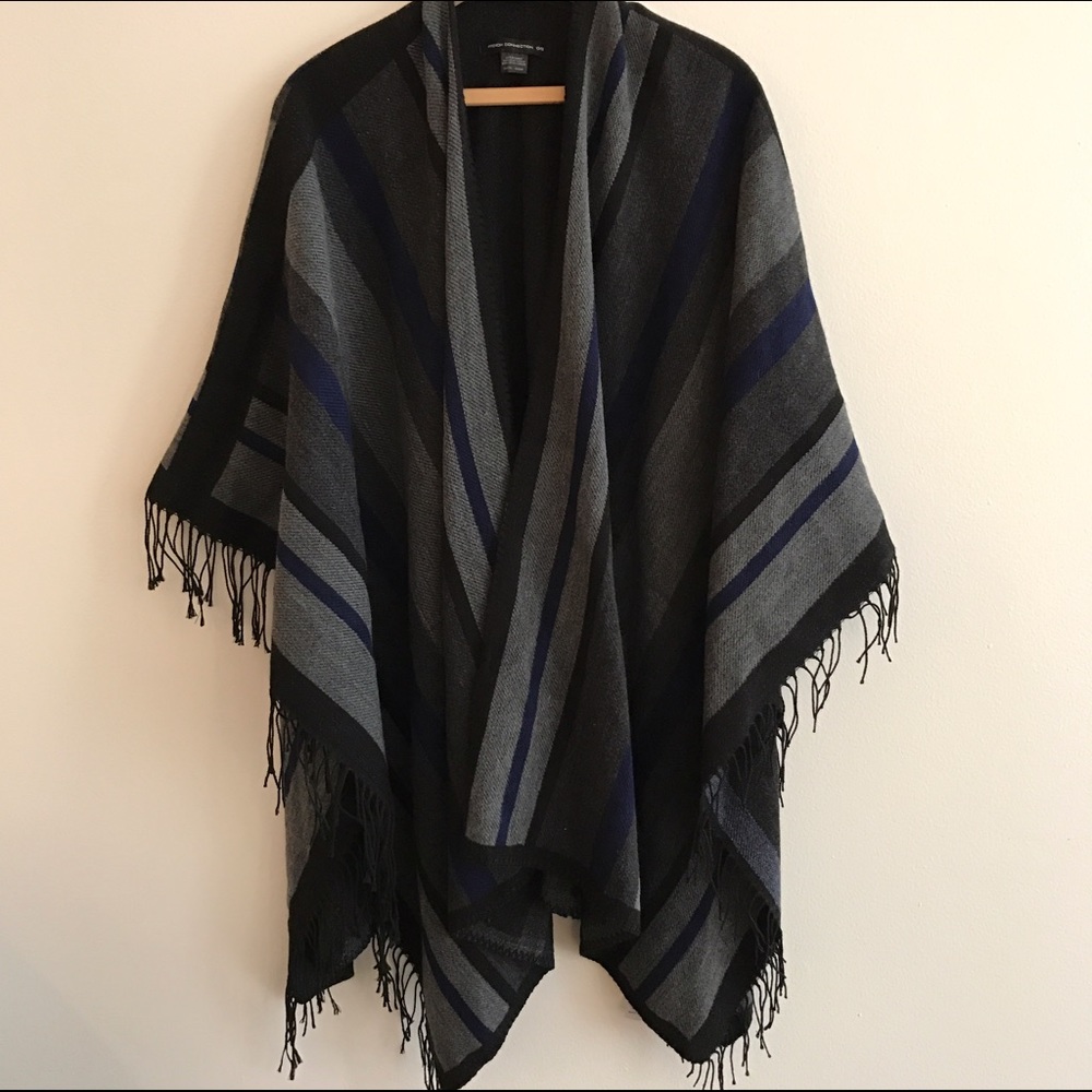 French Connection Fringe Shawl