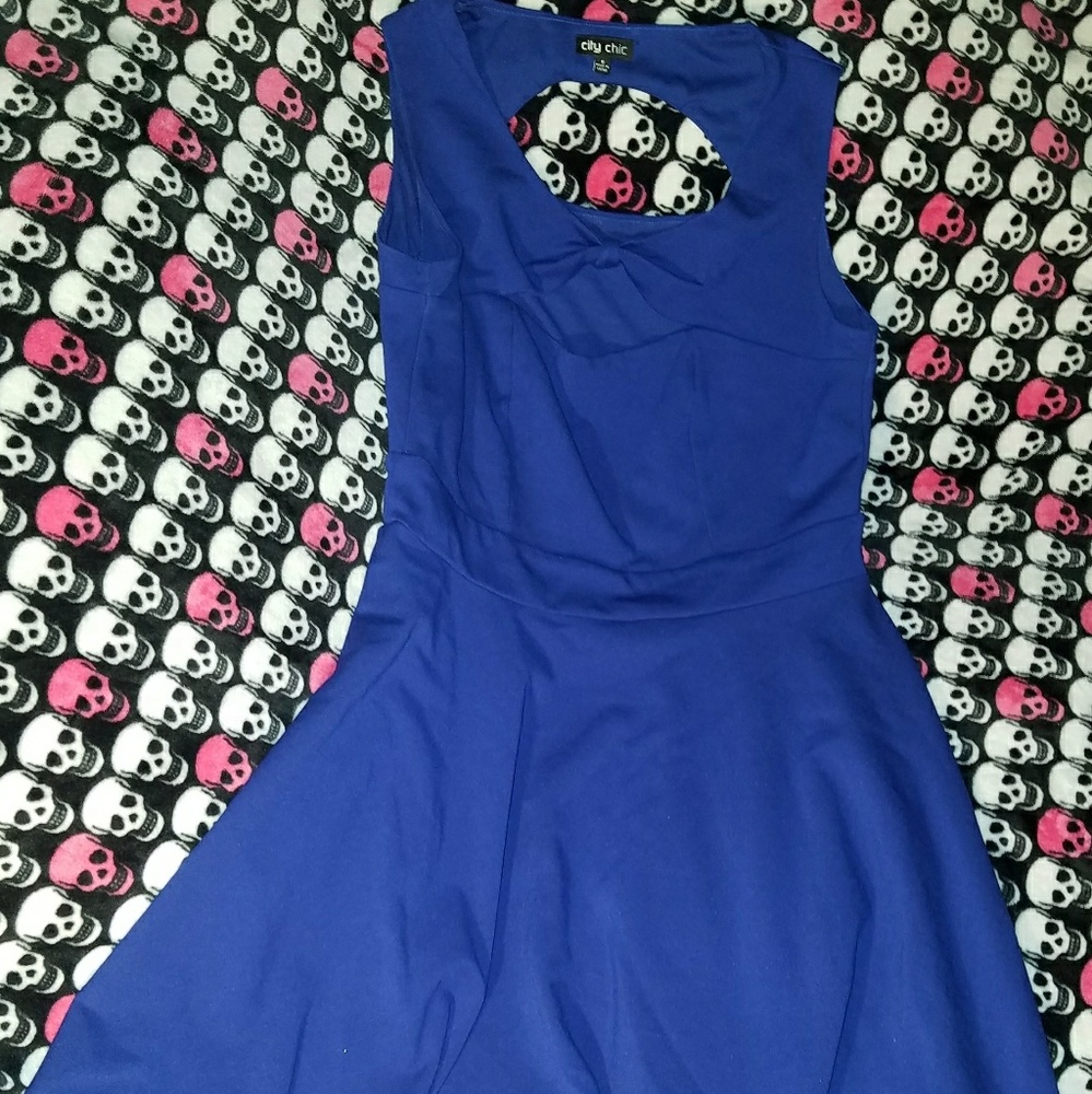 Cobalt Blue City Chic Dress Size 14 (estimate)