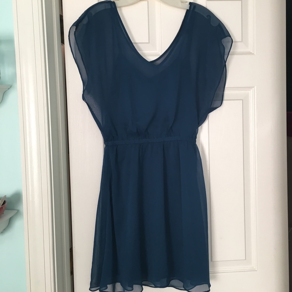 Blue Flowy Express Dress