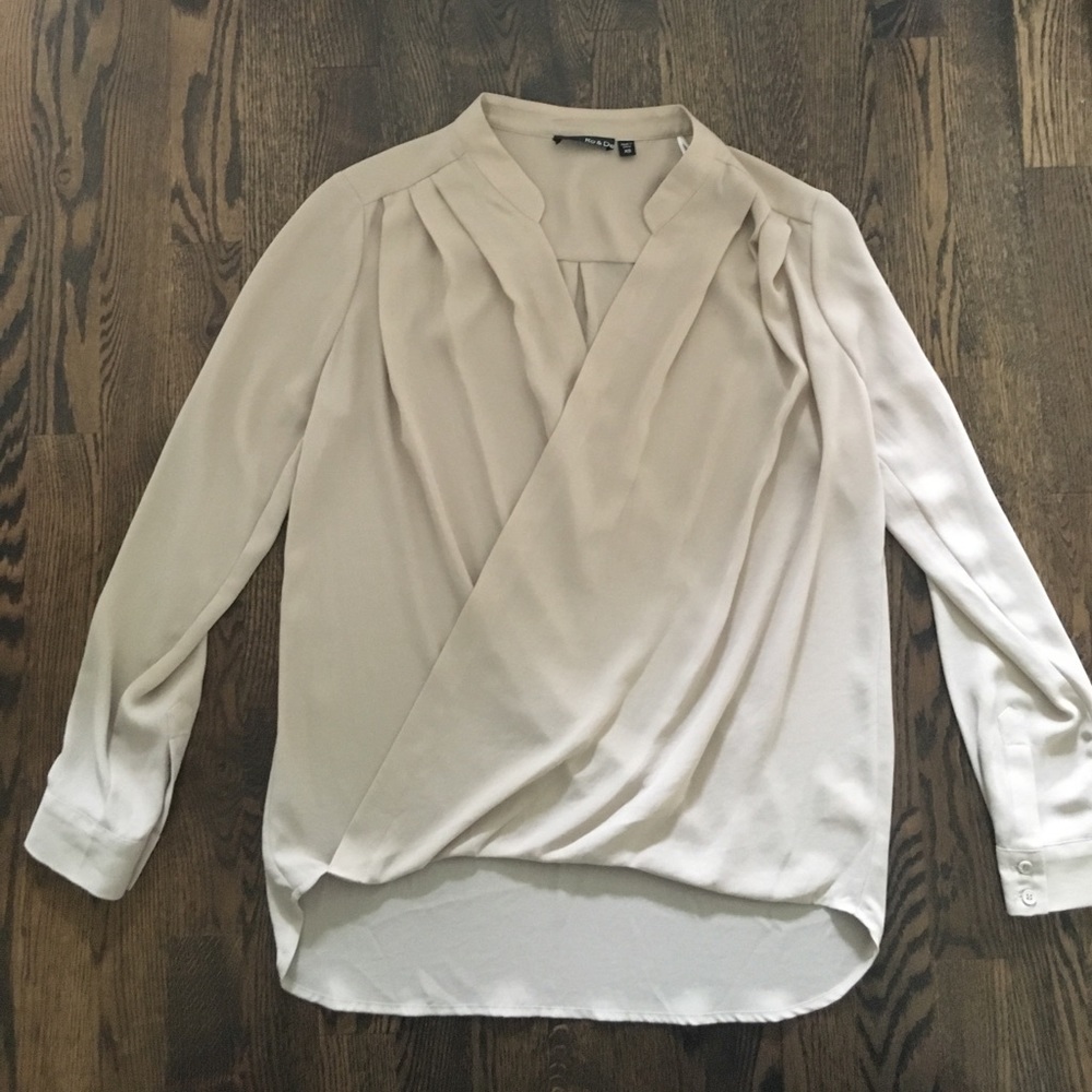 Nordstrom Ro&De Brand Crossover Blouse XS