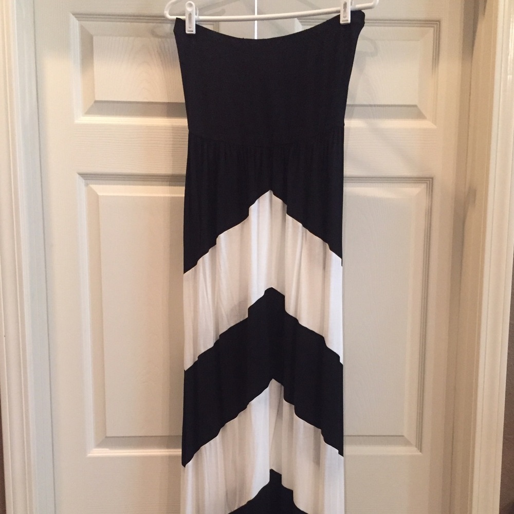 Black and White chevron maxi dress