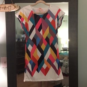 Geometric shift dress