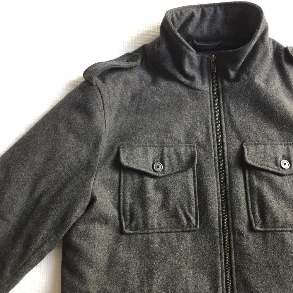 Gap Mens Grey Wool Coat