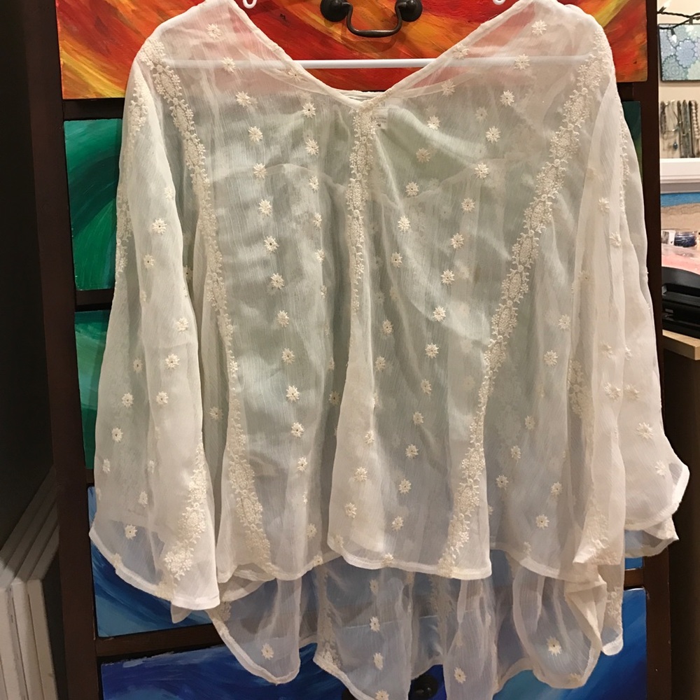 Sheer Lace Blouse