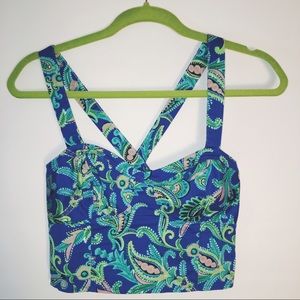 Aeropostale Paisley Crop Top