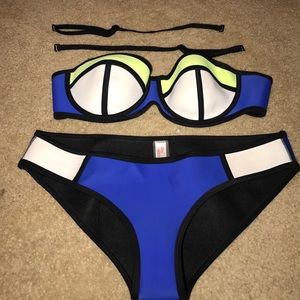 triangle swim suit worn once 100% neoprene