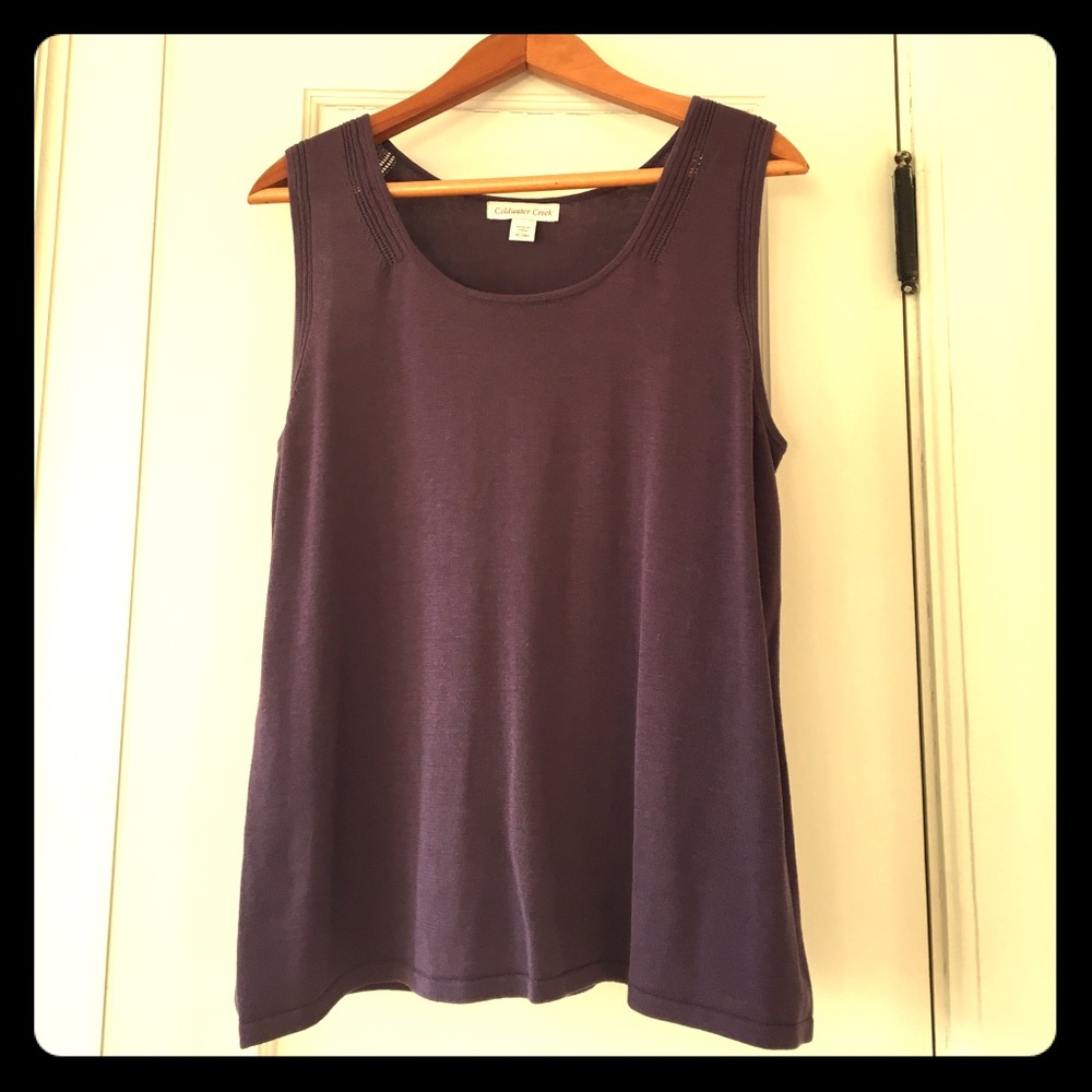 Purple sweater tank