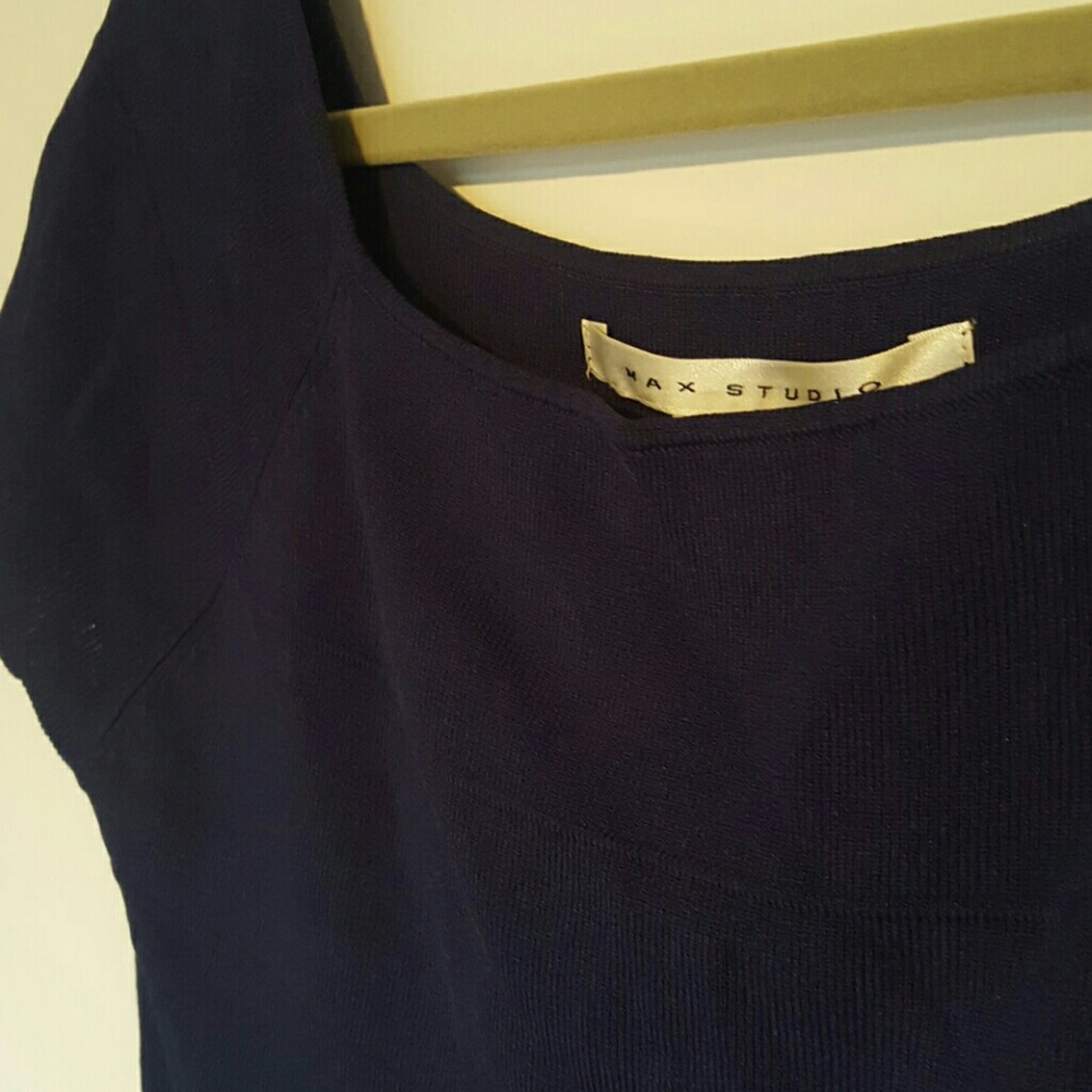 Max Studio Navy Bodycon Dress