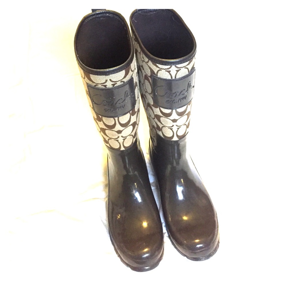 Coach rain boots