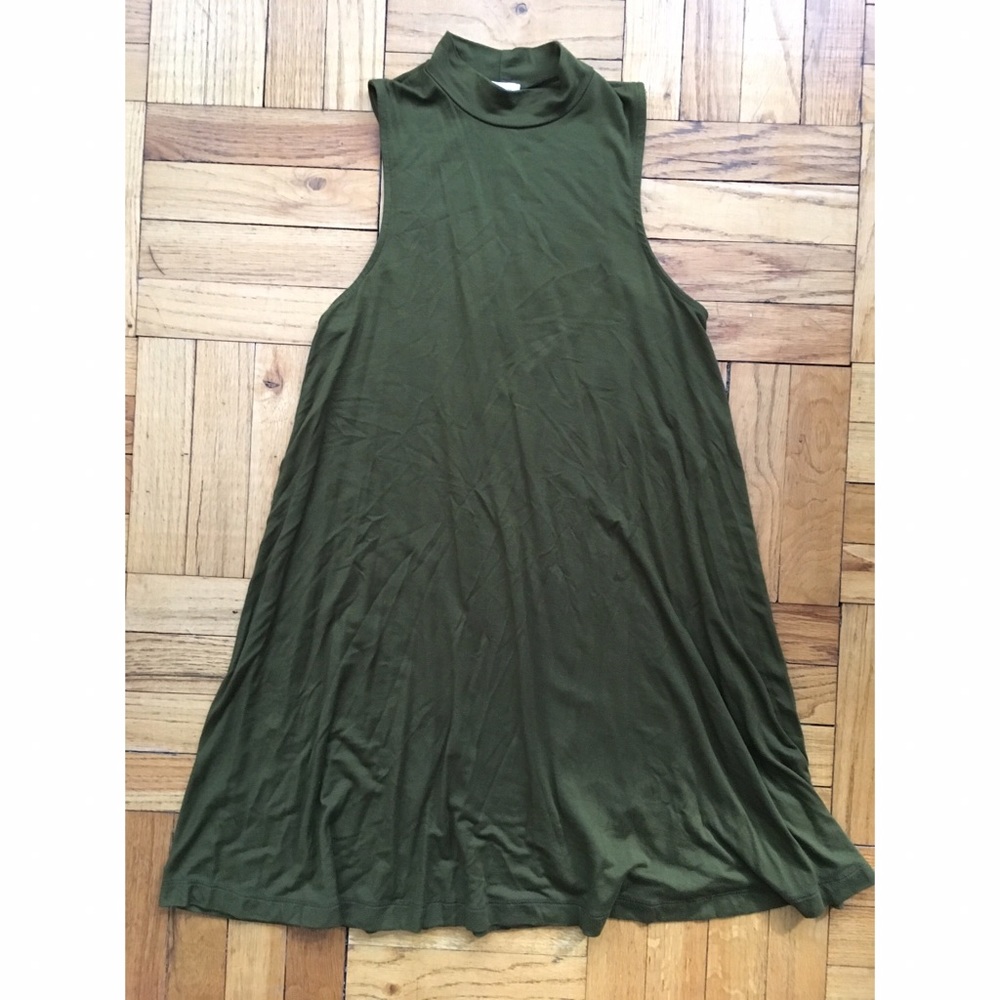Silence & Noise mock neck shift dress