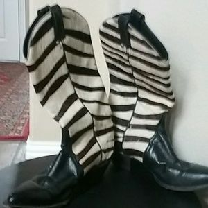 TONY LLAMA EXOTIC ZEBRA BOOTS