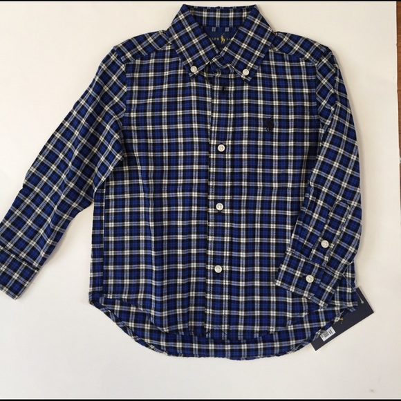 New w/tags POLO RALPH LAUREN TODDLER PLAID SHIRT - Picture 2 of 3