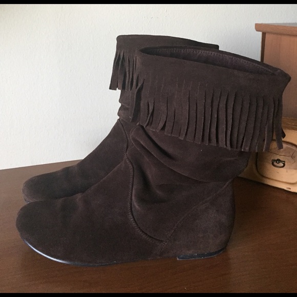 Steve Madden Shoes - Steve Madden Suede Fringe Boots