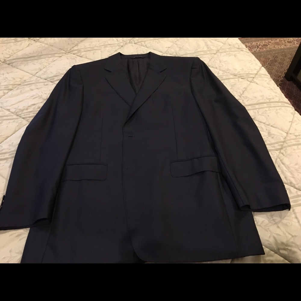 Canali navy blue pinstripe blazer size 56 IT