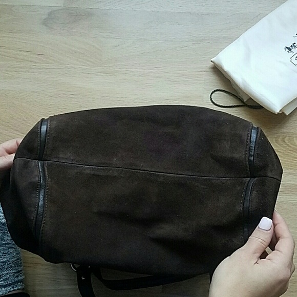 NEW & AUTHENTIC Leather and Suede Coach - Picture 4 of 8