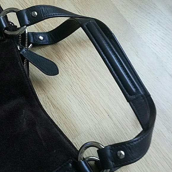 NEW & AUTHENTIC Leather and Suede Coach - Picture 6 of 8