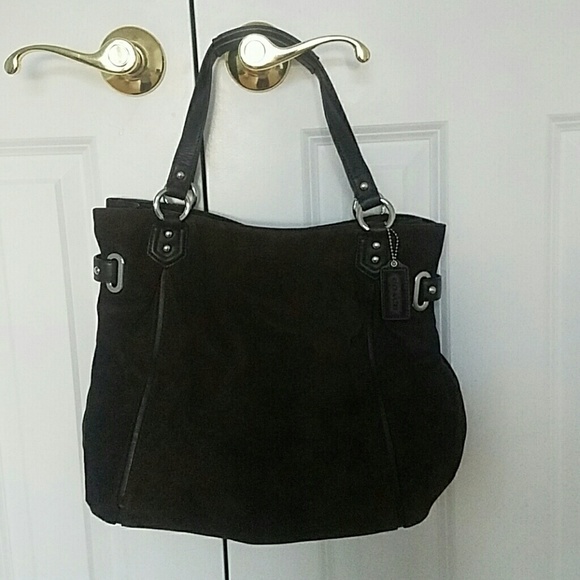 NEW & AUTHENTIC Leather and Suede Coach - Picture 7 of 8